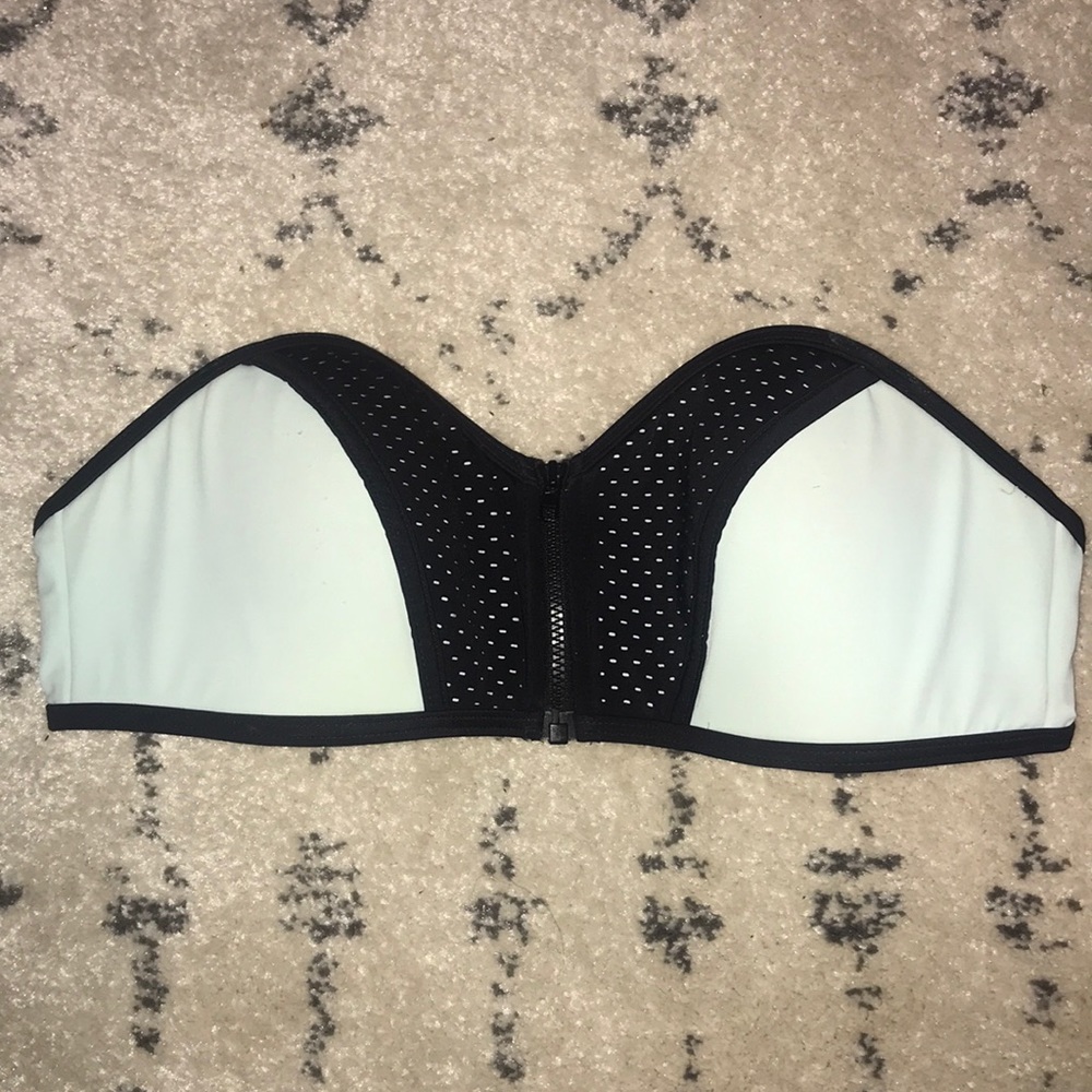 PINK strapless bathing suit top